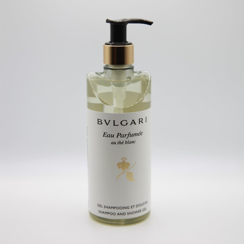 BVLGARI au thé Blanc ( White Tea ) Shampoo & Shower Gel - 10.1 Fl oz / 300mL NEW